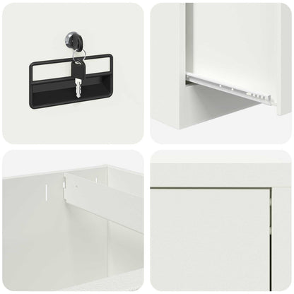 File Cabinet Olive Green 45.5 x 42 x 139 cm Cold-Rolled Steel