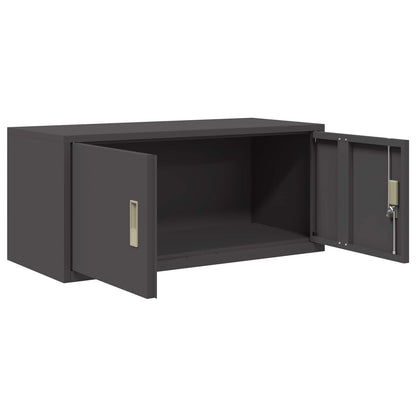 Storage Cabinet Black 90 x 40 x 40 cm Steel