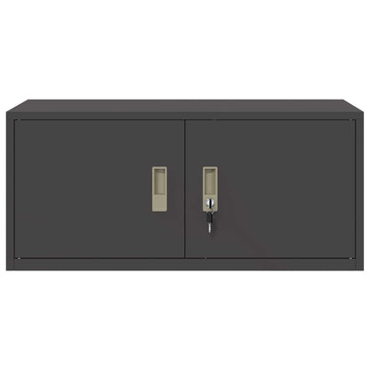 Storage Cabinet Black 90 x 40 x 40 cm Steel