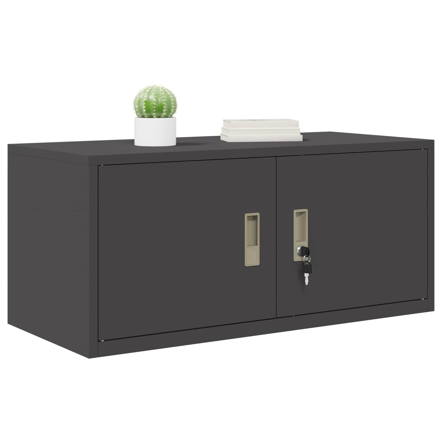 Storage Cabinet Black 90 x 40 x 40 cm Steel