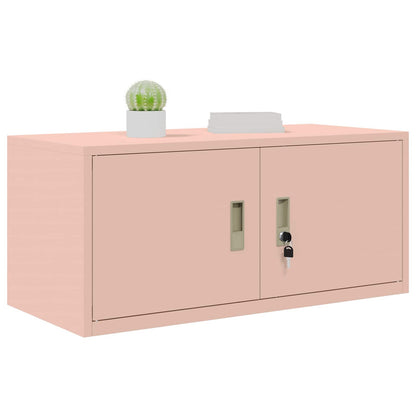 Storage Cabinet Pink 90 x 40 x 40 cm Steel
