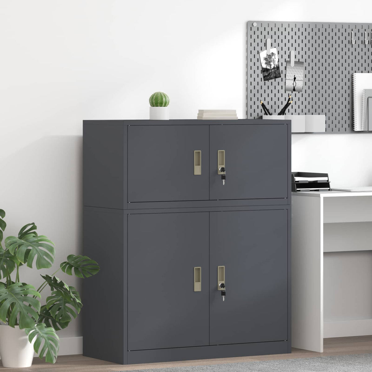 Storage Cabinet Anthracite 90 x 40 x 40 cm Steel