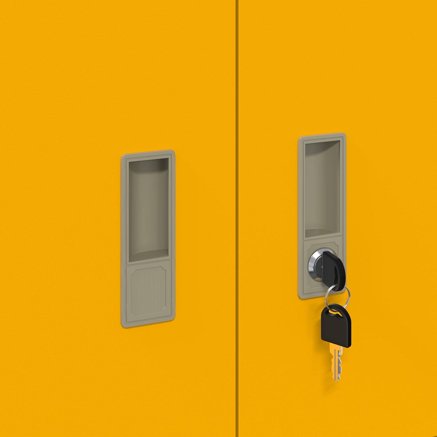 Storage Cabinet Mustard Yellow 90 x 40 x 40 cm Steel