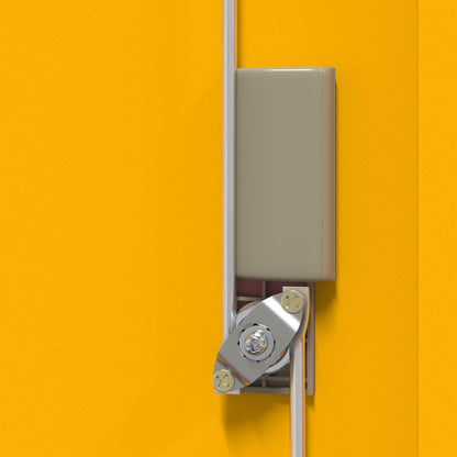 Storage Cabinet Mustard Yellow 90 x 40 x 40 cm Steel