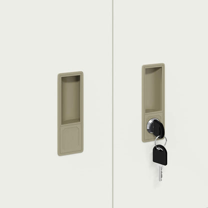 Storage Cabinet White 90 x 40 x 40 cm Steel