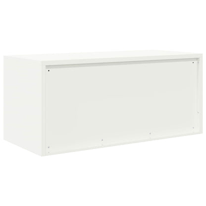 Storage Cabinet White 90 x 40 x 40 cm Steel