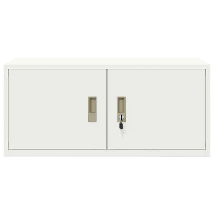 Storage Cabinet White 90 x 40 x 40 cm Steel
