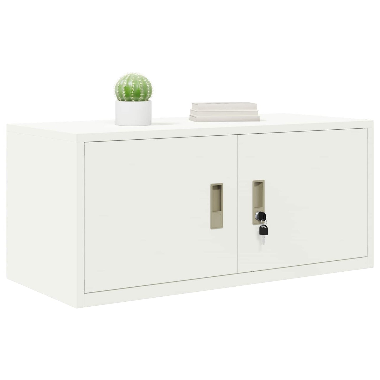 Storage Cabinet White 90 x 40 x 40 cm Steel