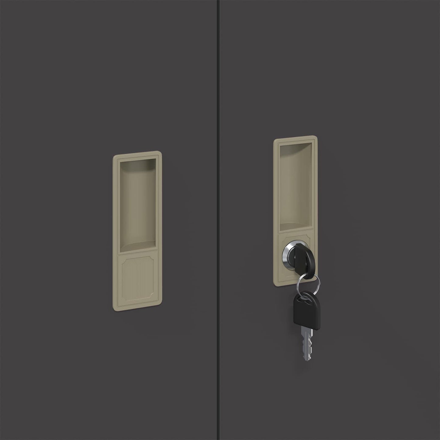 Storage Cabinet Black 90 x 40 x 70 cm Steel