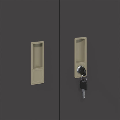 Storage Cabinet Black 90 x 40 x 70 cm Steel