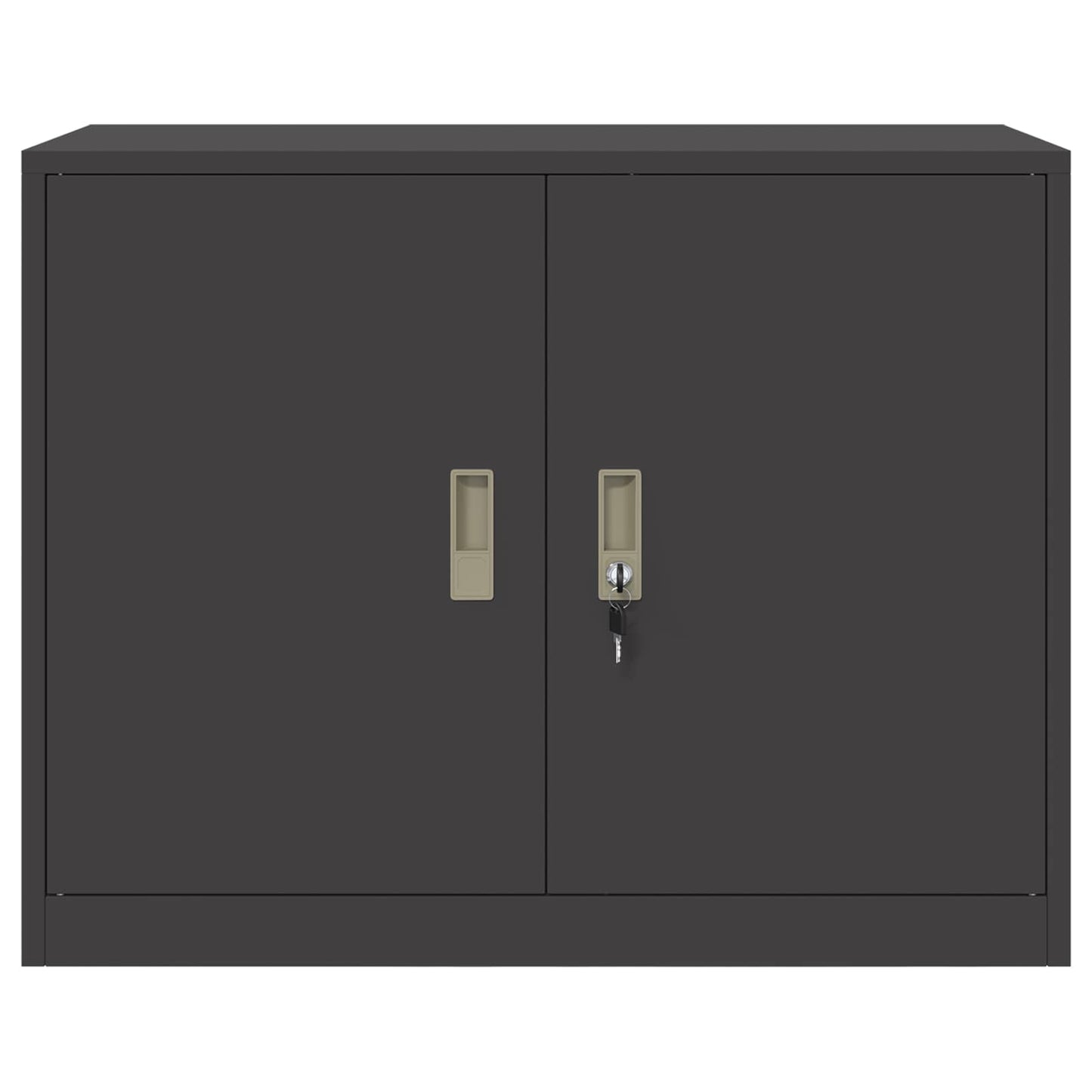 Storage Cabinet Black 90 x 40 x 70 cm Steel