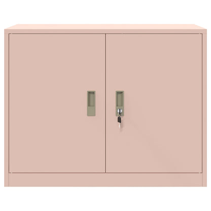 Storage Cabinet Pink 90 x 40 x 70 cm Steel