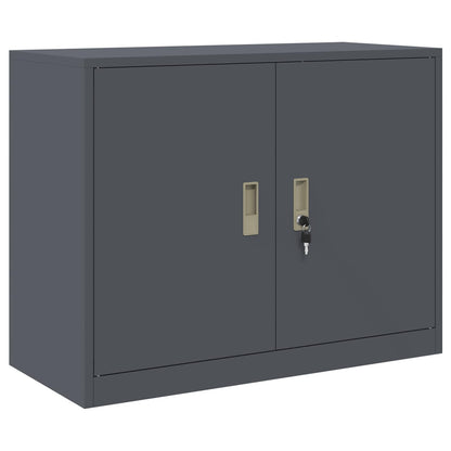 Storage Cabinet Anthracite 90 x 40 x 70 cm Steel