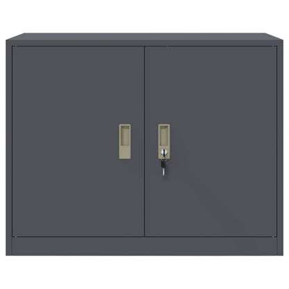 Storage Cabinet Anthracite 90 x 40 x 70 cm Steel