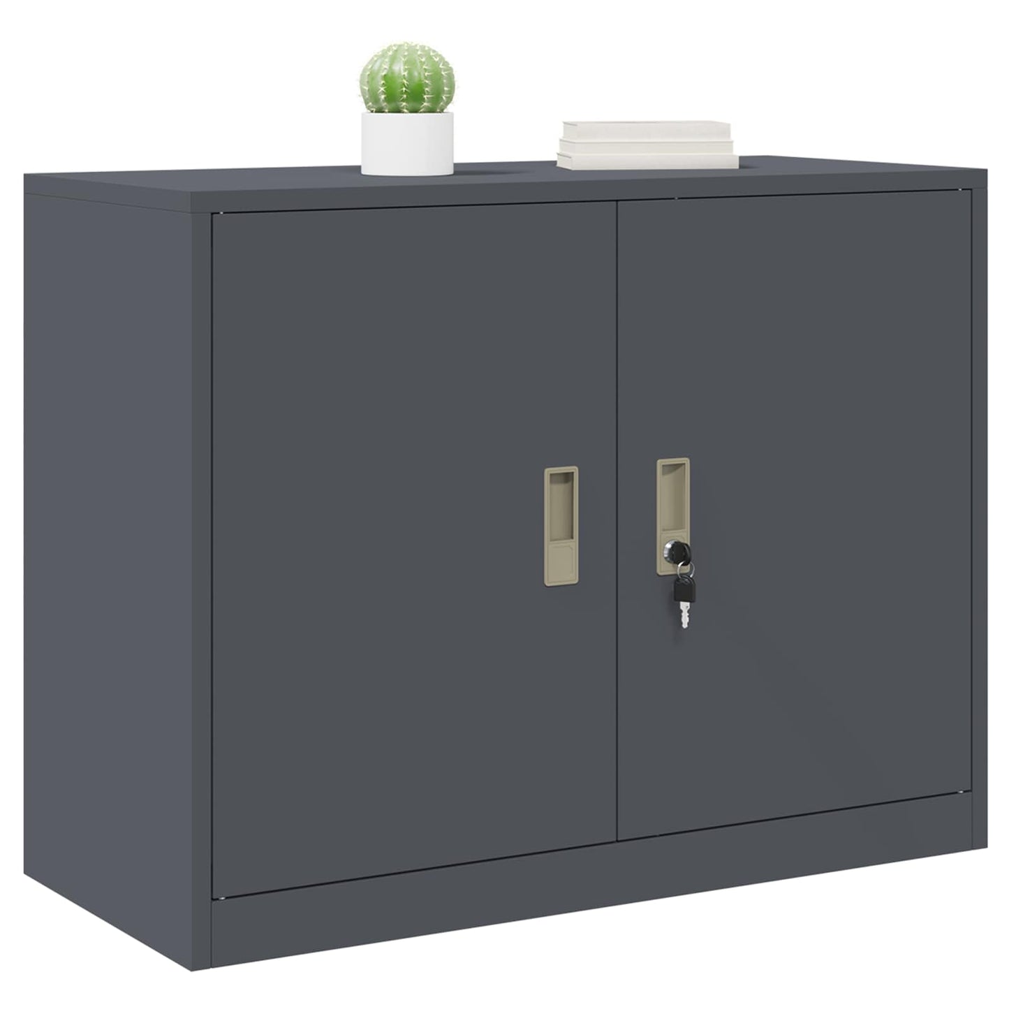 Storage Cabinet Anthracite 90 x 40 x 70 cm Steel