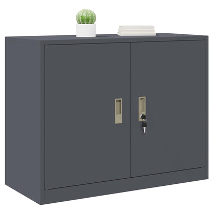 Storage Cabinet Anthracite 90 x 40 x 70 cm Steel