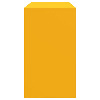 Storage Cabinet Mustard Yellow 90 x 40 x 70 cm Steel