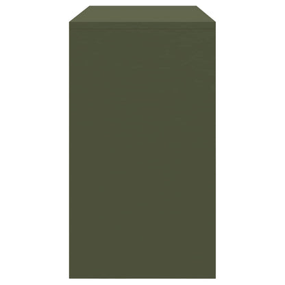 Storage Cabinet Olive Green 90 x 40 x 70 cm Steel