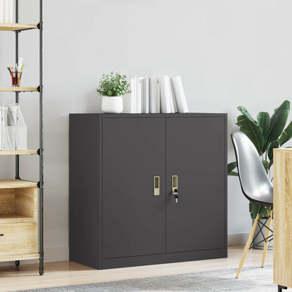 Storage Cabinet Black 90 x 40 x 90 cm Steel