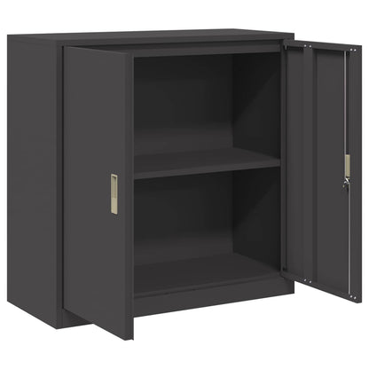 Storage Cabinet Black 90 x 40 x 90 cm Steel