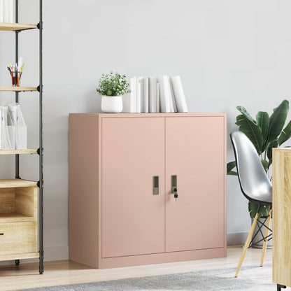 Storage Cabinet Pink 90 x 40 x 90 cm Steel