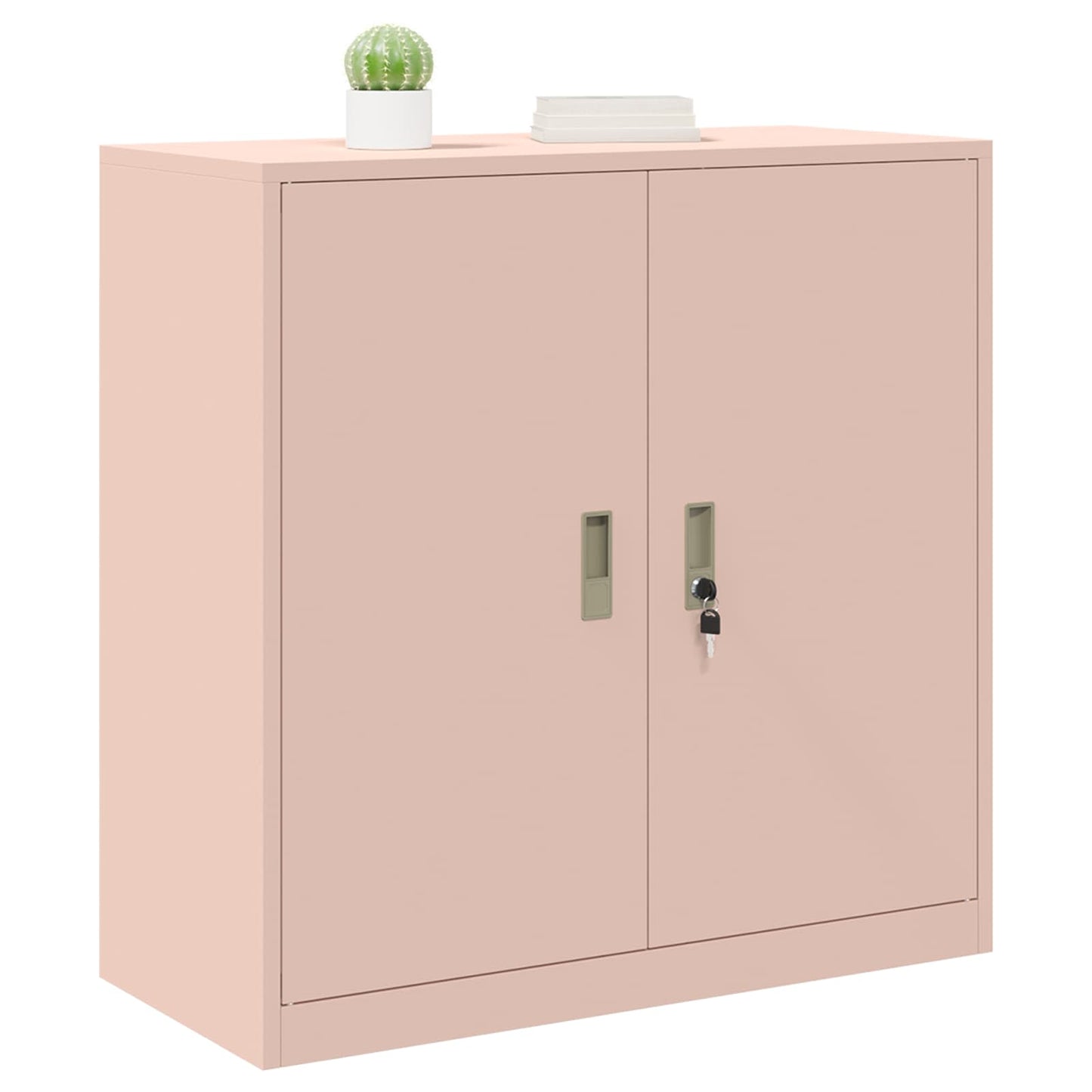 Storage Cabinet Pink 90 x 40 x 90 cm Steel