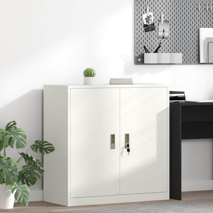 Storage Cabinet White 90 x 40 x 90 cm Steel