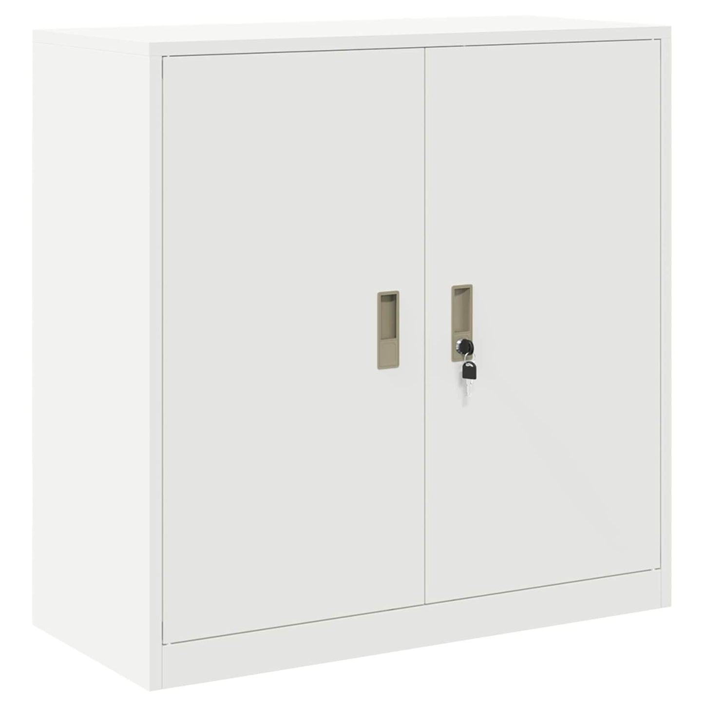 Storage Cabinet White 90 x 40 x 90 cm Steel