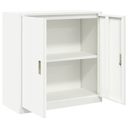 Storage Cabinet White 90 x 40 x 90 cm Steel