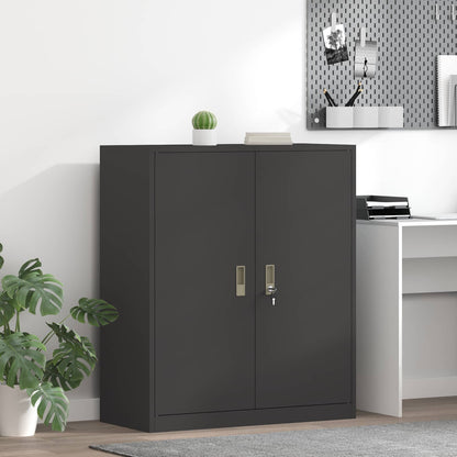 Storage Cabinet Black 90 x 40 x 105 cm Steel