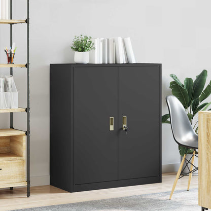 Storage Cabinet Black 90 x 40 x 105 cm Steel
