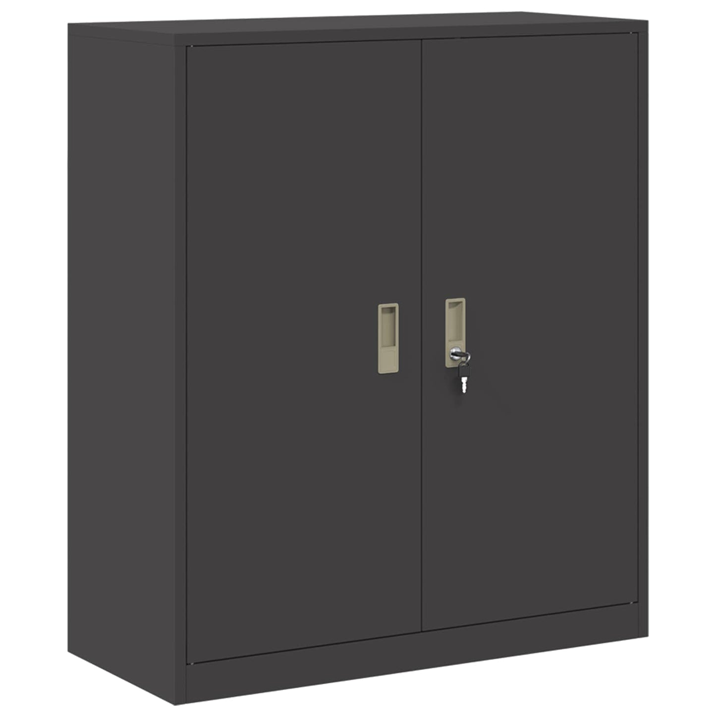 Storage Cabinet Black 90 x 40 x 105 cm Steel