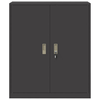 Storage Cabinet Black 90 x 40 x 105 cm Steel