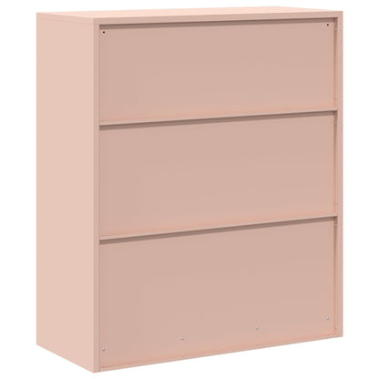Storage Cabinet Pink 90 x 40 x 105 cm Steel