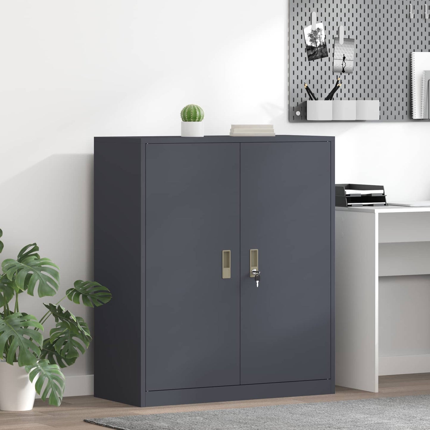 Storage Cabinet Anthracite 90 x 40 x 105 cm Steel