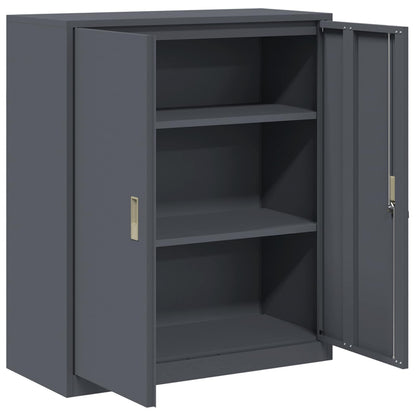 Storage Cabinet Anthracite 90 x 40 x 105 cm Steel