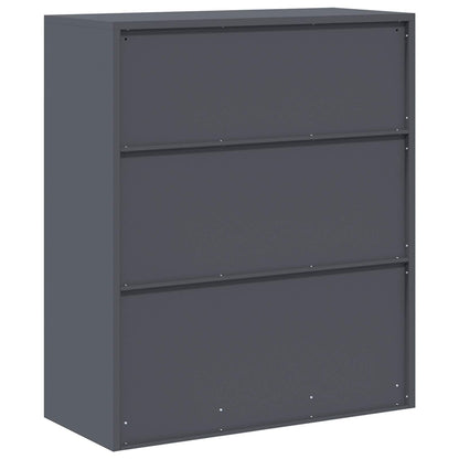 Storage Cabinet Anthracite 90 x 40 x 105 cm Steel