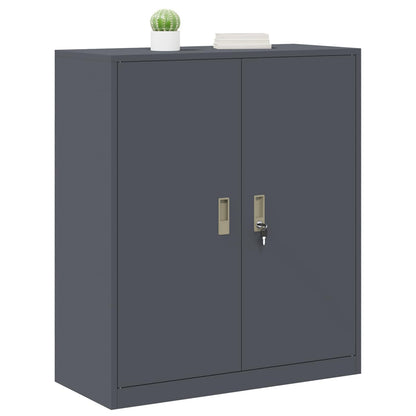 Storage Cabinet Anthracite 90 x 40 x 105 cm Steel