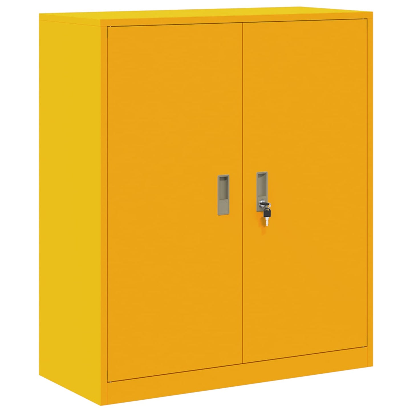 Storage Cabinet Mustard Yellow 90 x 40 x 105 cm Steel