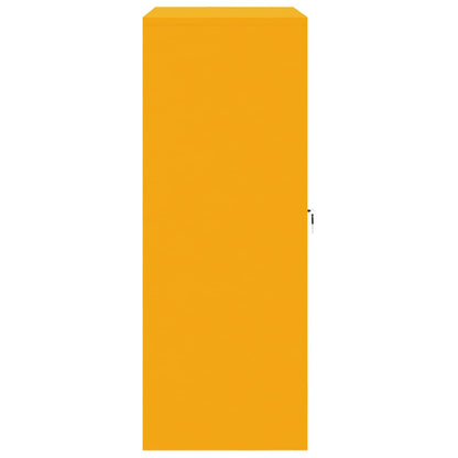 Storage Cabinet Mustard Yellow 90 x 40 x 105 cm Steel