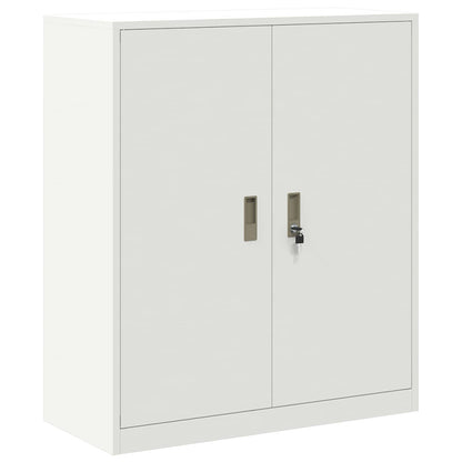 Storage Cabinet White 90 x 40 x 105 cm Steel