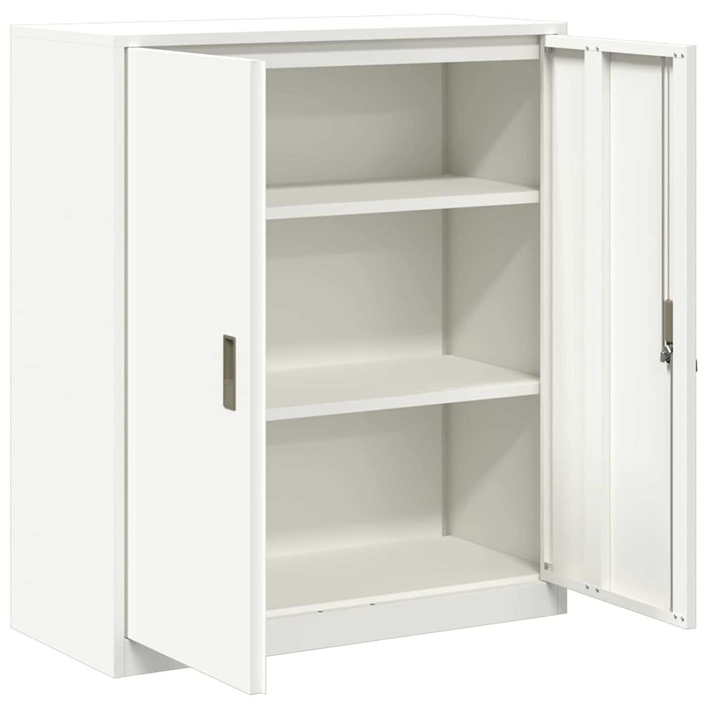 Storage Cabinet White 90 x 40 x 105 cm Steel