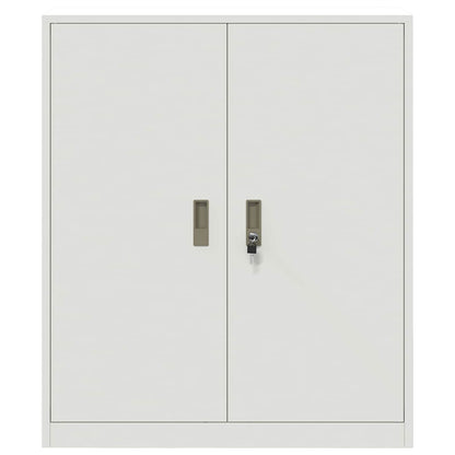 Storage Cabinet White 90 x 40 x 105 cm Steel