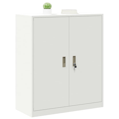 Storage Cabinet White 90 x 40 x 105 cm Steel
