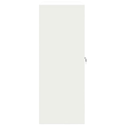 Storage Cabinet White 90 x 40 x 105 cm Steel