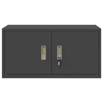Storage Cabinet Black 80 x 40 x 40 cm Steel