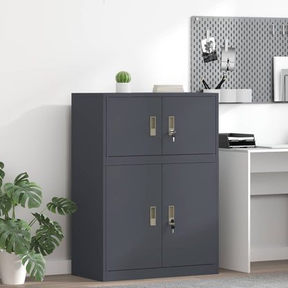 Storage Cabinet Anthracite 80 x 40 x 40 cm Steel