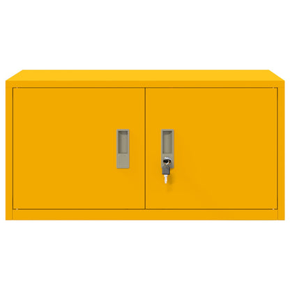 Storage Cabinet Mustard Yellow 80 x 40 x 40 cm Steel