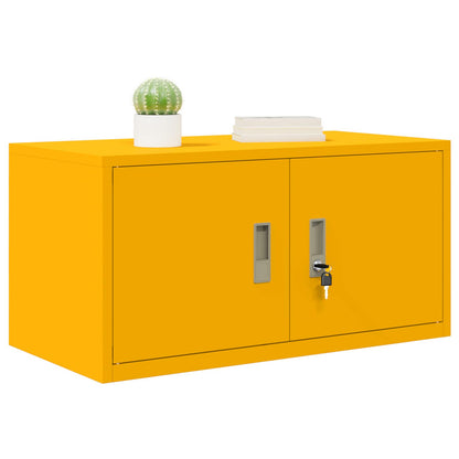 Storage Cabinet Mustard Yellow 80 x 40 x 40 cm Steel