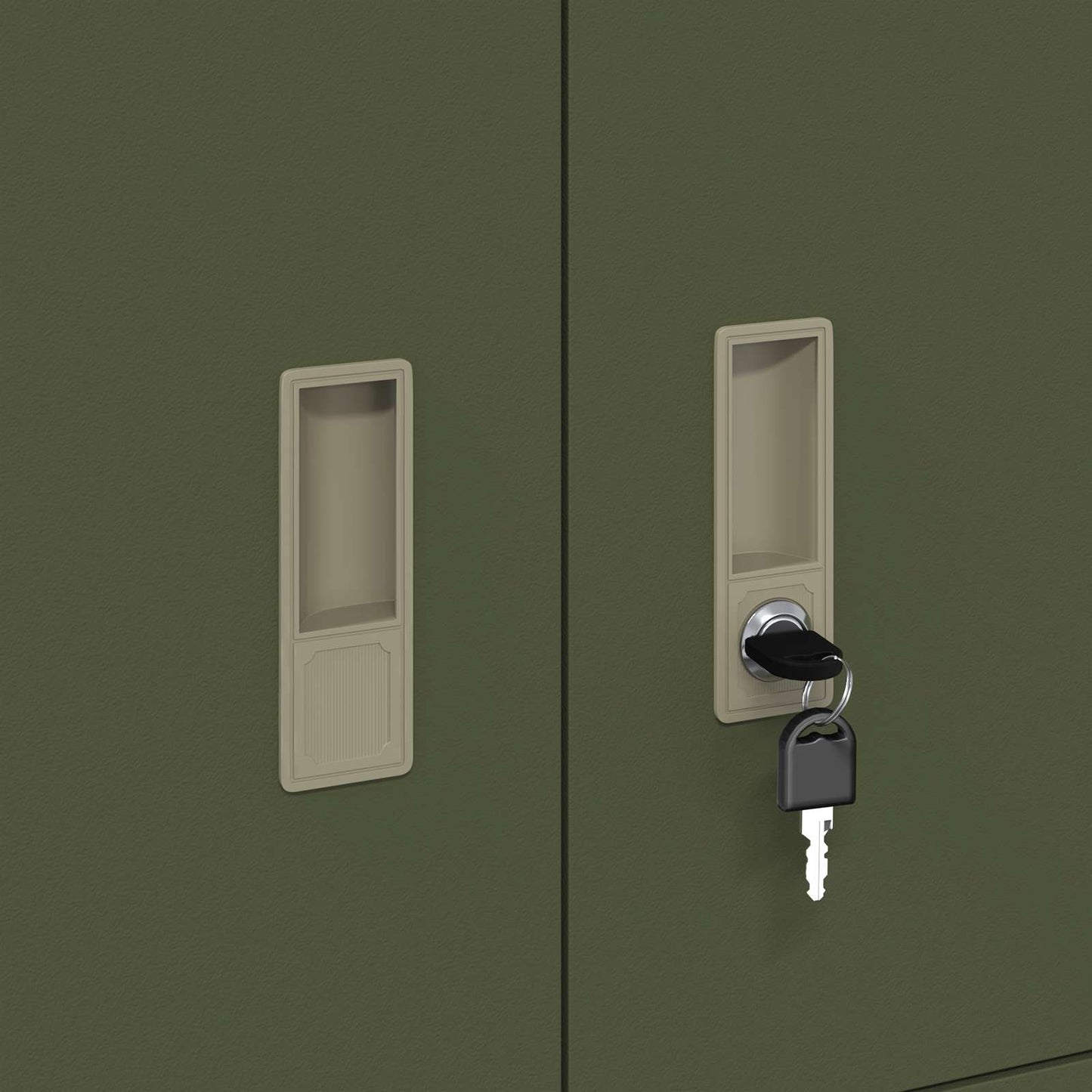 Storage Cabinet Olive Green 80 x 40 x 40 cm Steel